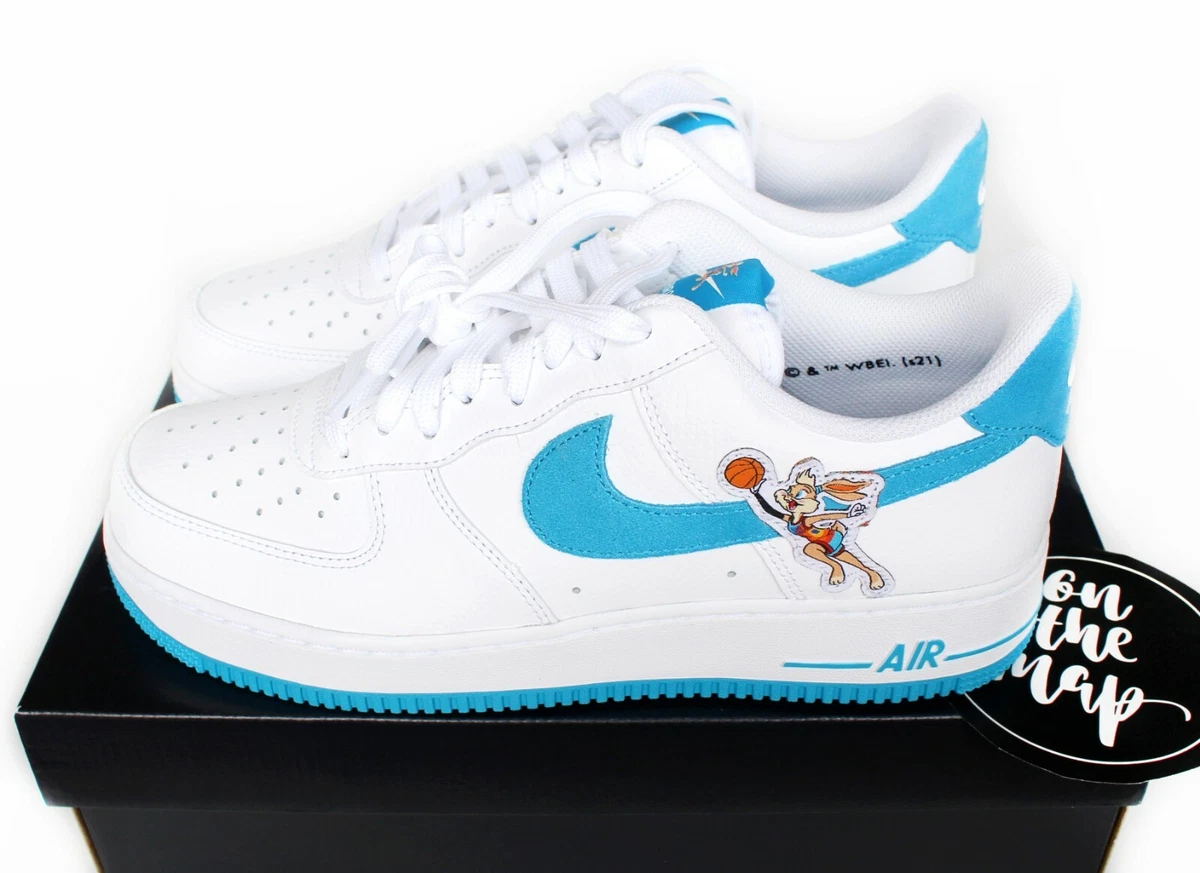 Nike Air Force 1 AF1 Space Jam 2 Hare White Blue UK 4 5 6 7 DJ7998-100 US  New