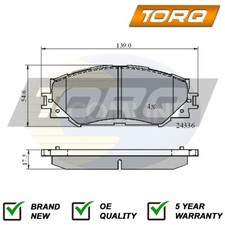 Brake Pads Set Front Torq Fits Toyota Auris 2006-2018 RAV4 2005- Yaris 2012-2013