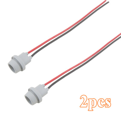 2pcs T10 168 175 194 2825 Female Socket Adapter Connector Extension Wire Harness
