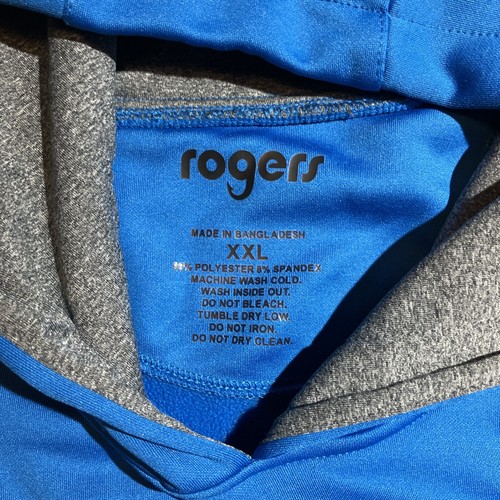 Roger's 2 XL royal blue Hoodie - Picture 3 of 6