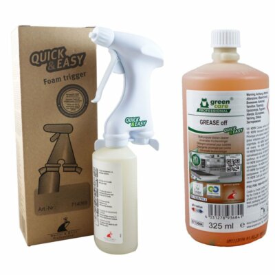 Tana GREASE Universeller Küchenreiniger & FOAMHEAD Schaumsprühkopf Quick&Easy Se