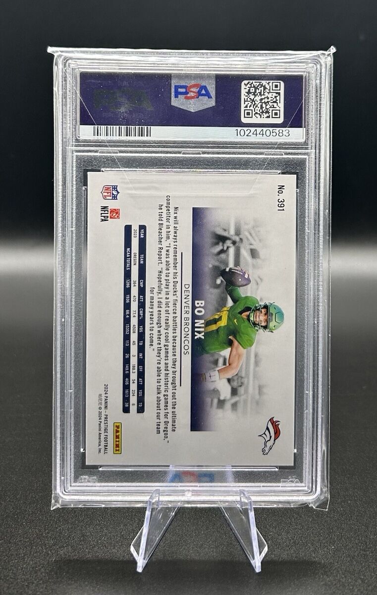 2024 Prestige - Bo Nix (RC) #391 - Diamond Xtra Points - PSA 2024 Prestige - Bo Nix (RC) #391 - Diamond Xtra Points - PSA