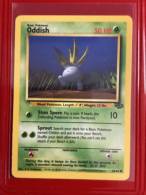 Neo Genesis Pokemon TCG Jungle 1st Edition – Oddish 58/64 (Common