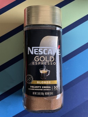 NESCAFE Gold Espresso Blonde, Instant Coffee, 3.5oz N 1 Best Taste Scent Flavor