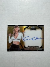 Grace Charis 2024 Leaf Metal Inscriptions Gold Prismatic Auto Autograph /300