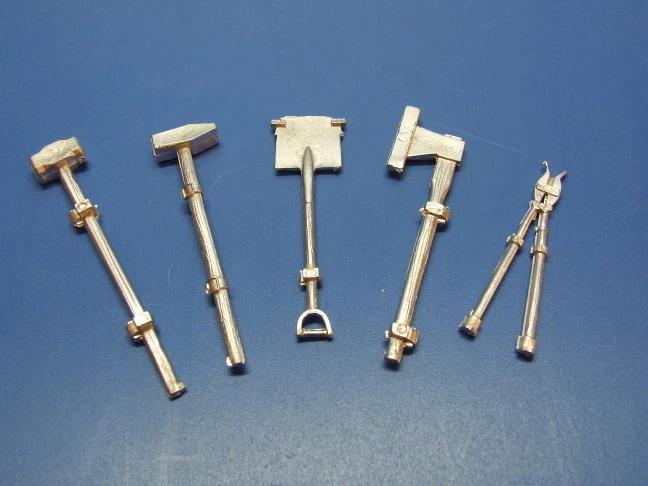 Deutsches Werkzeugset, WK II, RC Panzer Zubehör, Maßstab 1:16