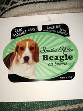 Beagle 4" x 6" Oval Locker/auto/fridge MAGNET DOG
