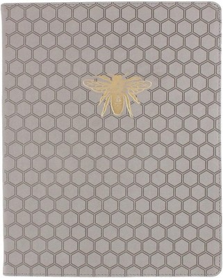 WORLD TRAVELER Eccolo Large Lined Bee Journal Notebook, Hardbound Cover, Writ...