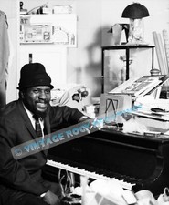 THELONIOUS MONK in NYC Apt. Nov. '63 - Archival Estate Embossed Photo (8.5"x11")