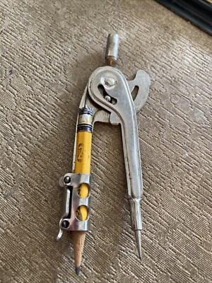 Precision USA Made Compass.  Smooth ball-bearing action slide.  Drafter's choice