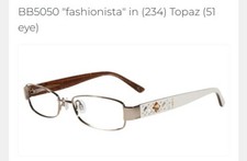 New BeBe. BB5050 Topaz 51/16-130 Eyeglass Frames