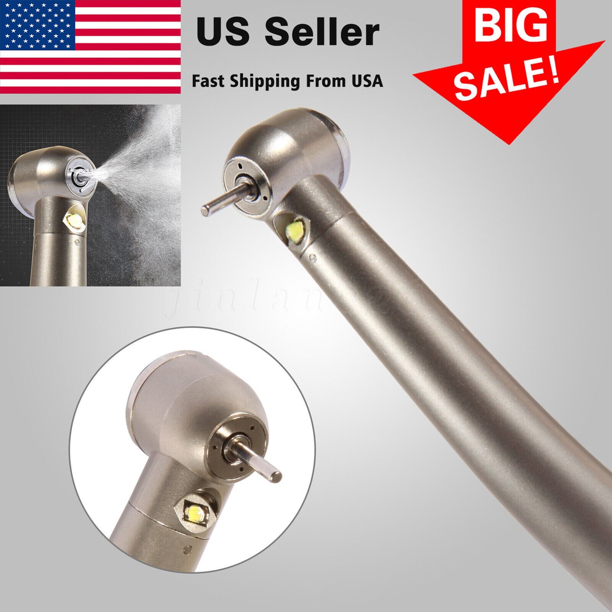 E-generator Dental LED Fiber Optic High Speed Handpiece 2