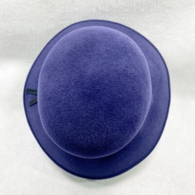Helen Kaminski Navy Blue Fur Felt Bucket Hat OS Helen Kaminski Navy Blue Fur Felt Bucket Hat OS | eBay main image 2