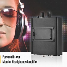 Personal In-ear Monitor Headphones Amplifier Switchable Stereo/Mono 2 Channels