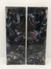 2 PCS COMPOSITE KNIFE HANDLE MATERIAL BLANK SCALES: CELESTIAL 6014