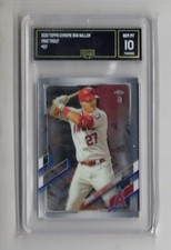 2021 Topps Chrome Mike Trout Ben Baller Card 27 GMA Gem Mint 10 Angels