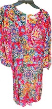 Calvin Klein Dress 2 Ladies Red Multi Floral NWT $138