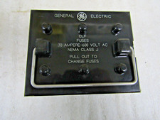   NEW GENERAL ELECTRIC CLF FUSE HOLDER 30 AMP 600V AC 3 POLE CLASS J