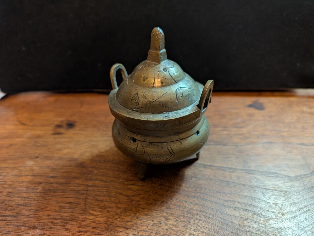 黄铜1850-1899 年中国香炉| eBay