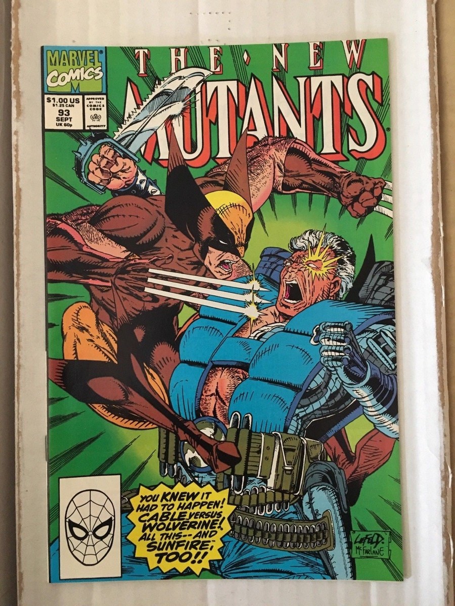 New Mutants #93 Marvel Comic Book from 1990 NM Liefeld / Todd