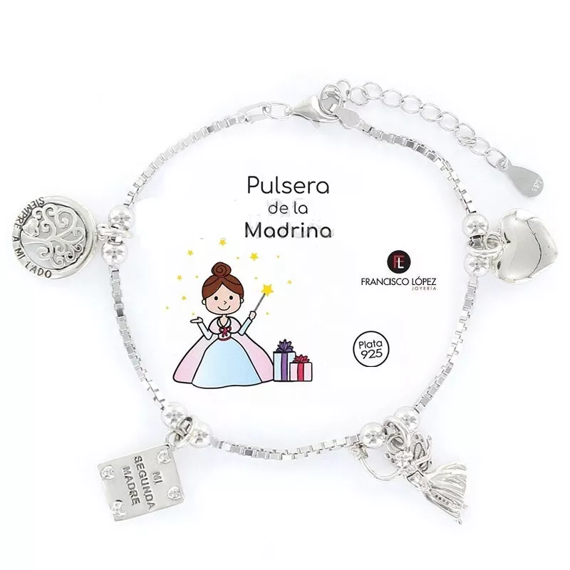 Sterling silver godmother best sale bracelet