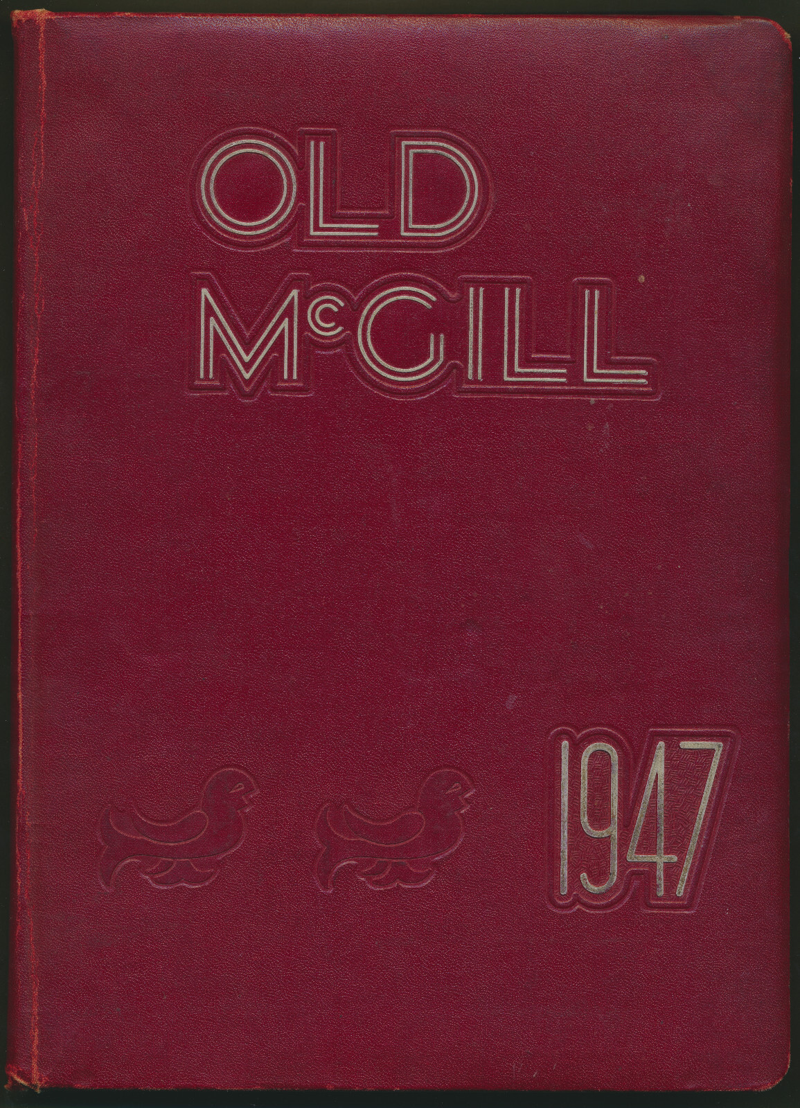 Vintage 1947 Old McGill University Yearbook Leather Bound Excellent Condition