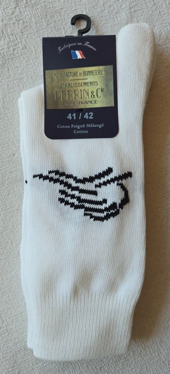 Chaussettes Habillées Laine Perrin Bleues – Taille 45/46 – NEUF Avec Étiquettes