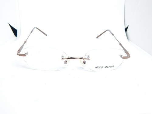 Moda Milano Rimless Eyeglass/Sunglass Frames 48[]19-140MM Brown NEW
