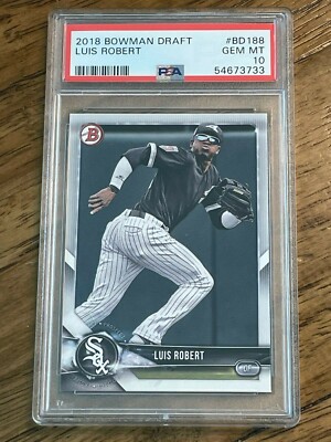 2018 Bowman Draft LUIS ROBERT BD188 PSA 10 GEM MINT Free Shipping