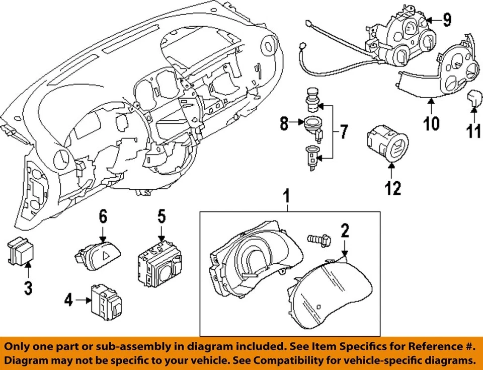 Used Ignition Switch fits: 2014 Nissan Sentra keyless ignition push button start - Image 3 of 4