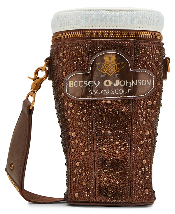 Betsey Johnson Kitsch Saucy Stout Small Crossbody Bag St. Patty's