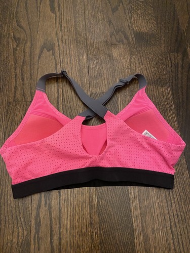 Reggiseno sportivo sportivo Victoria's Secret VSX taglia 32B senza fili rosa nero grigio - Foto 3 di 6