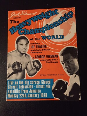 Programm Boxing : WM Schwergewicht : Joe Frazier - George Foreman  ; 22.01.1973