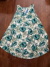 BRAND NEW Old Navy Green Leaf A-Line Skirt