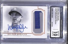 2020 Topps Dynasty #DAP-WB8 Walker Buehler CGC 10 Gem Mint MEM Auto 10/10 Dodger