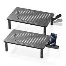 Computer Monitor Stand Riser for Desk, 3 Height Adjustable PC Laptop TV Deskt...