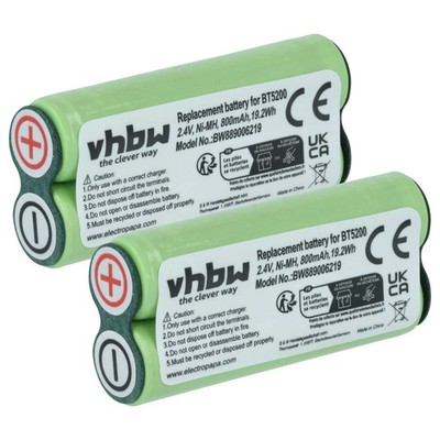 2x Akku für Philips Norelco T980 T990 Rasierer 800mAh