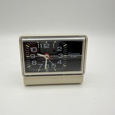Westclox Quartzmatic Alarm Clock Travel Small...