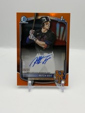 Mitch Voit 2025 Bowman Draft Chrome 1st True Orange 25/25 Auto