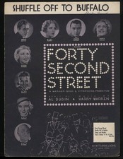 Shuffle Off to Buffalo sheet music 1932 from Forty Second Street