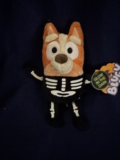 Bingo Glow In The Dark Skeleton Costume Halloween Holiday Plush Toy 7.5" NWT