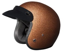 Daytona Cruiser Open-Face Helmet Root Beer Me...
