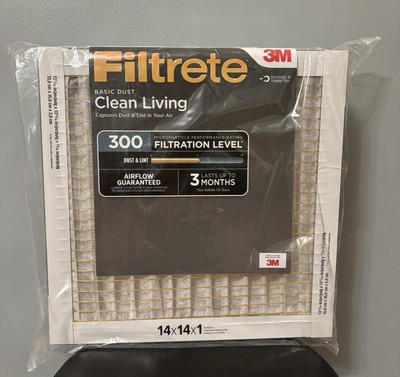 3M Filtrete 14x14x1 Pack of 6 Basic Dust Clean Living BD11-6PK-1E