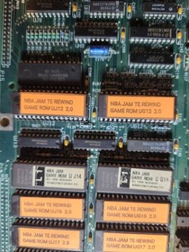 NBA JAM PCB JAMMA ARCADE REVISION PROGRAM ROMS WORKING!!!