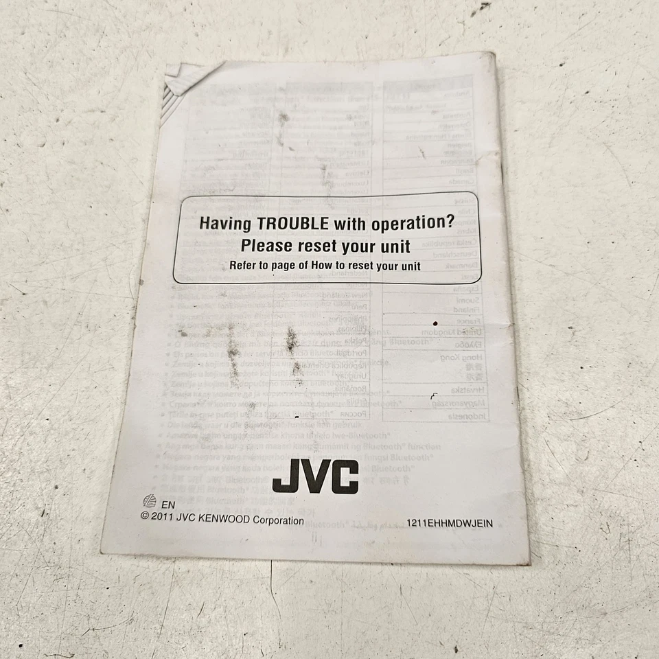 Instruction Manual JVC KW-AV70BT / KW-AV70 - Image 2 of 2