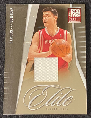 YAO MING 2009 Panini Donruss Elite #10 Series Jerseys Patch Card 35/149