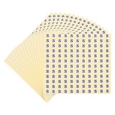15 Sheets S Size Stickers 1/2" Clothing Round Self-Adhesive Paper Label White