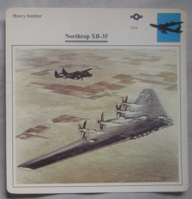 Northrop XB-35 - Edito - Service Information Collectors Card