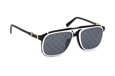 LOUIS VUITTON MEN'S LV Satellite SUNGLASSES Z1085E BK with 2Clip-on Pre-Owned