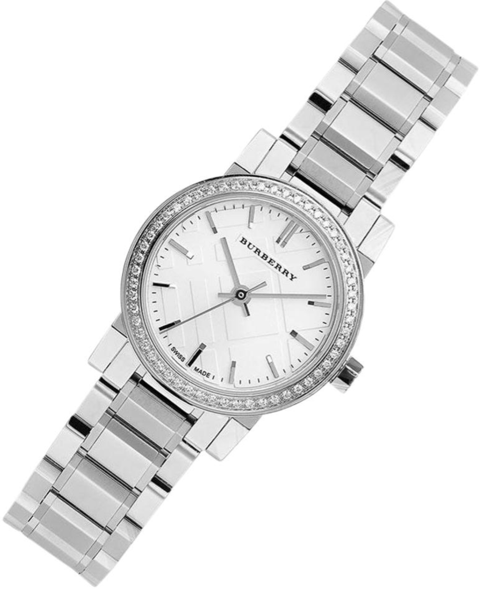 Authentic Burberry The City Watch Ladies Petite Silver BU9220 | eBay